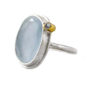 Emily Rose Gems Aquamarine Ring. Aquamarine as a Crystal for Aries.