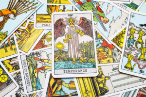 The Temperance Tarot Card.