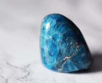 Blue Apatite crystal for Gemini