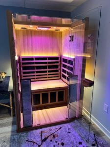 infrared sauna with chromotherapy