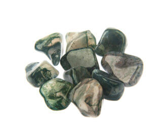 moss agate crystal for heart chakra