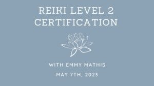 Reiki level 2 certification