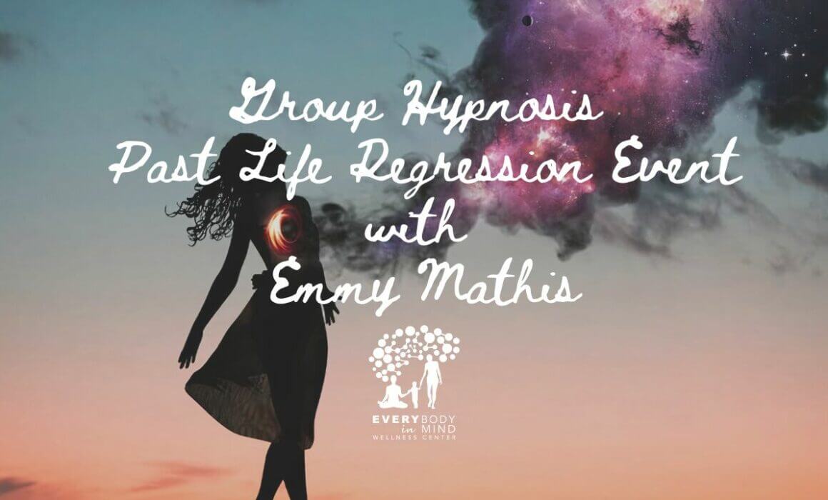 group hypnosis past life regression event with emmy mathis in sudbury ma
