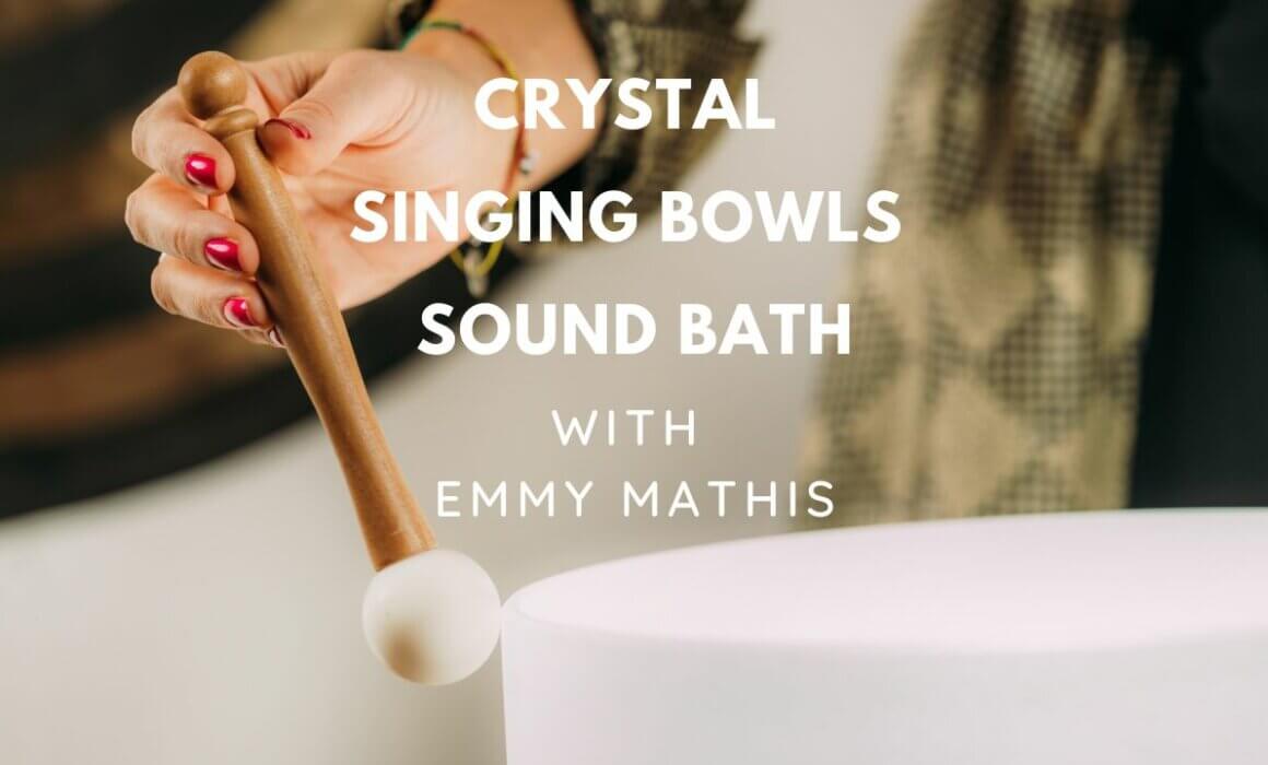 crystal singing bowls sound bath in Sudbury MA